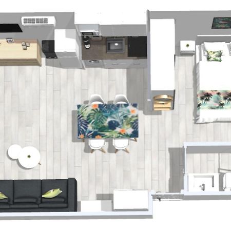 Roses Apartments Tropical Loft Vista Mar Lateral 외부 사진